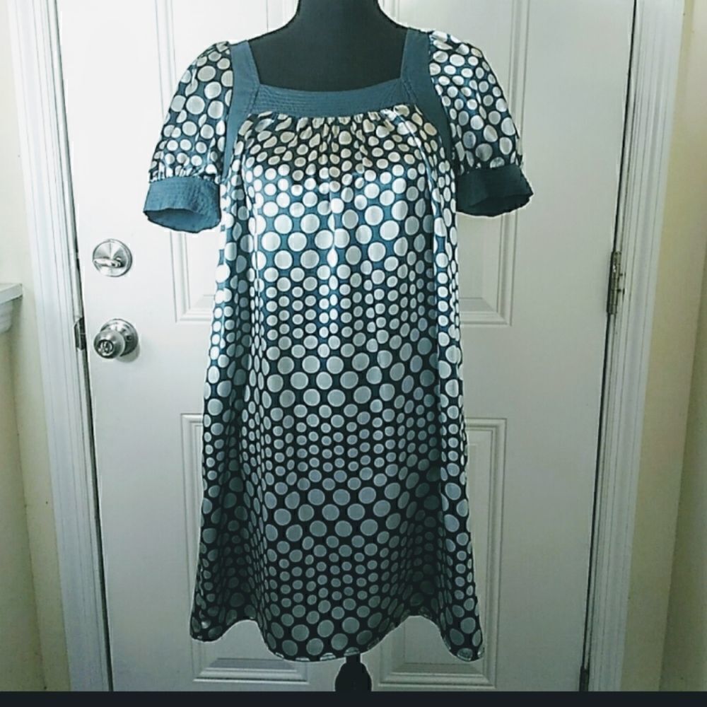 (3/$20) Faith Passion short sleeve polka dot dress